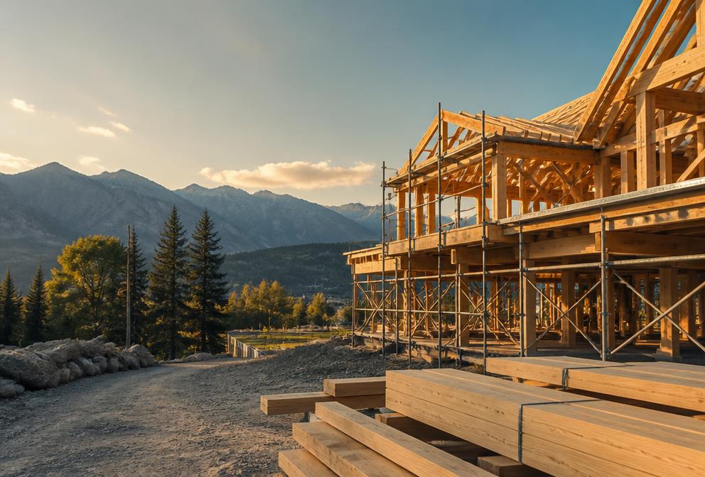 Construction site illustrating the work Zepfolio helps organize