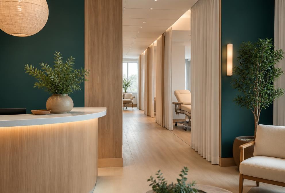 A welcoming modern healthcare clinic